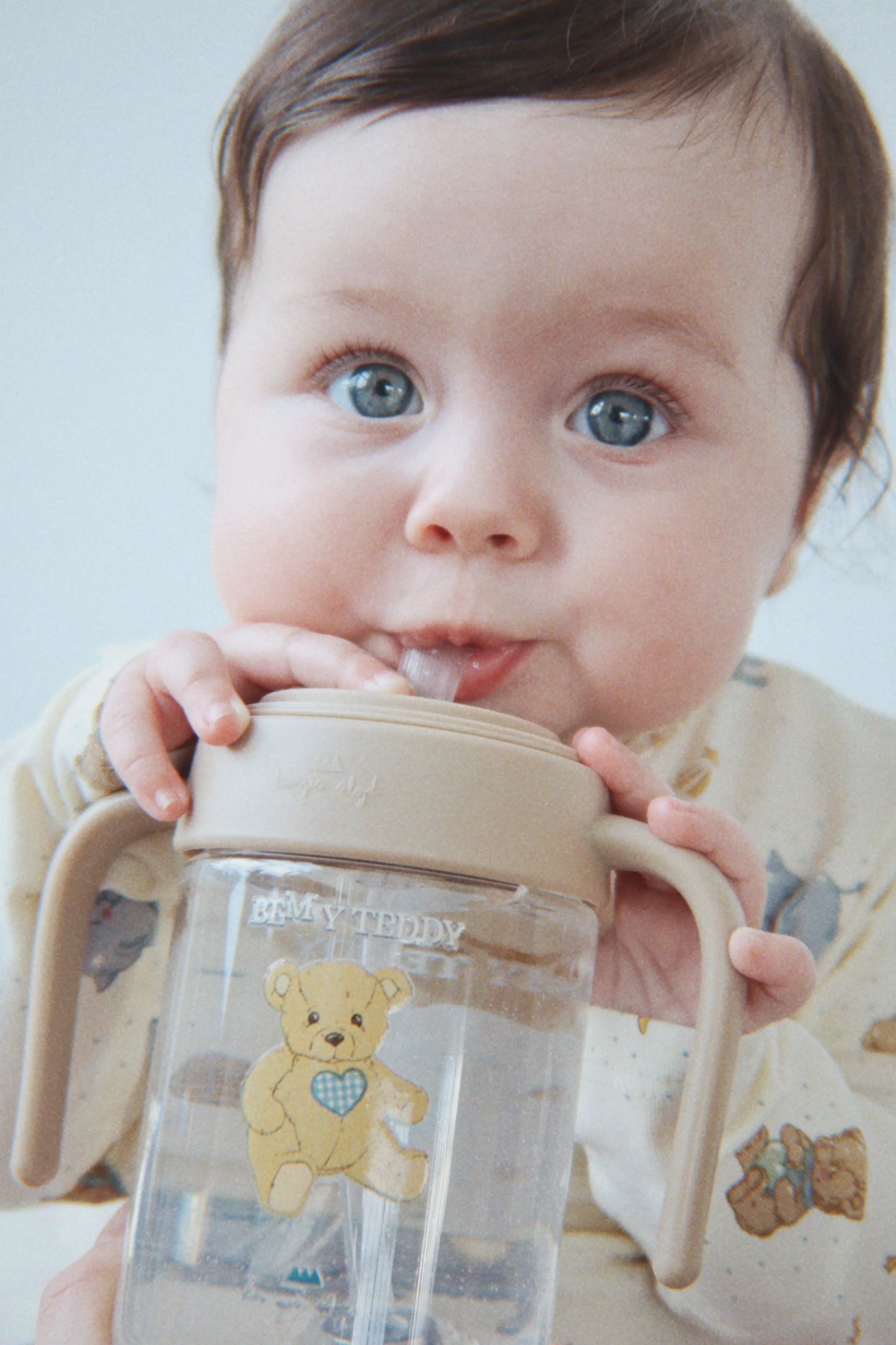 Babyflasche mit Griff - Teddy