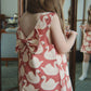 MAGOT BOW DRESS - swan rose