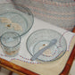SPARKLY DINNER SET | swan blue