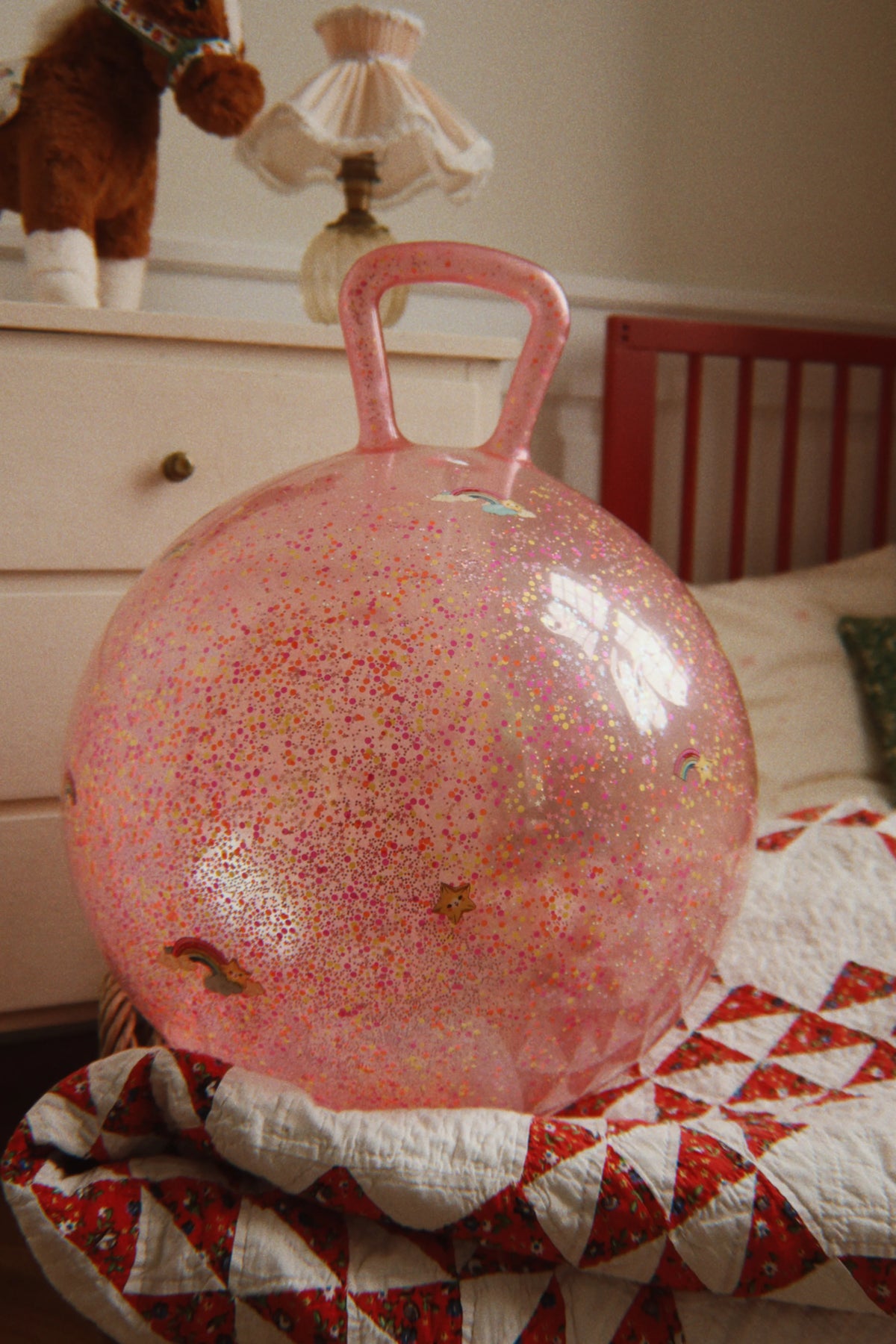 Glitter Jump Ball |  Rainbow