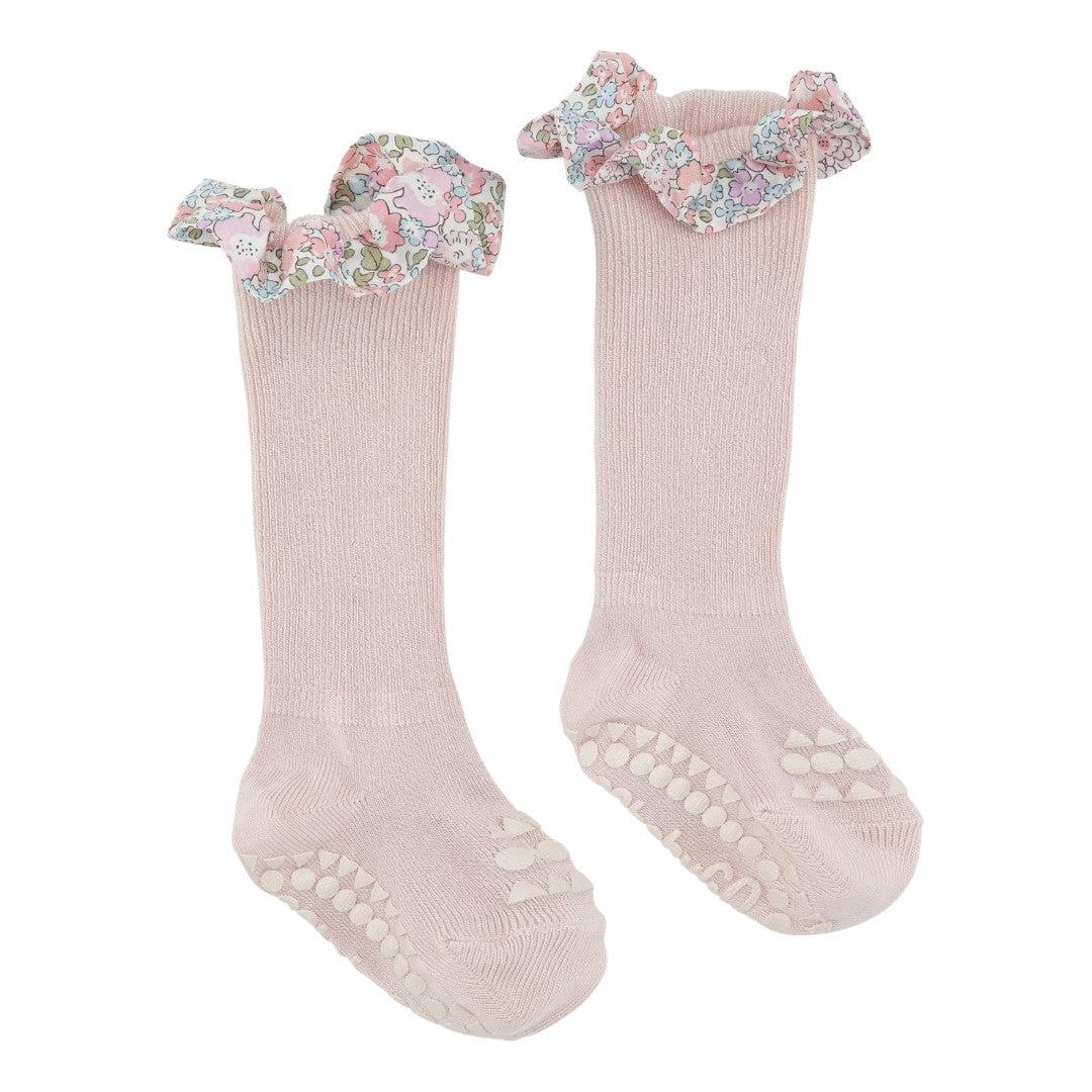 RUTSCHFESTE BABYSOCKEN - LIBERTY SOFT PINK