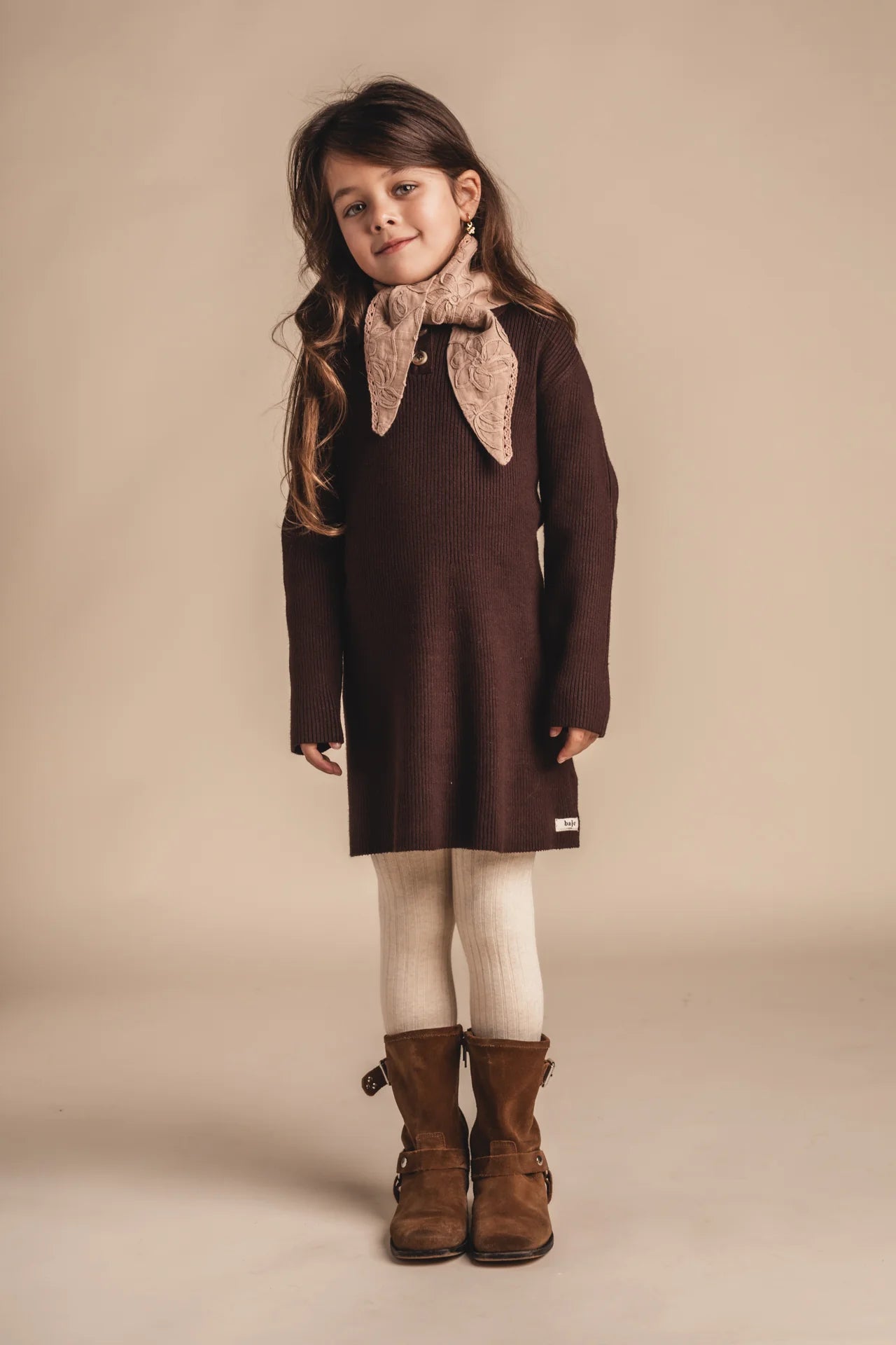 Strickkleid | Norez | Brown choco