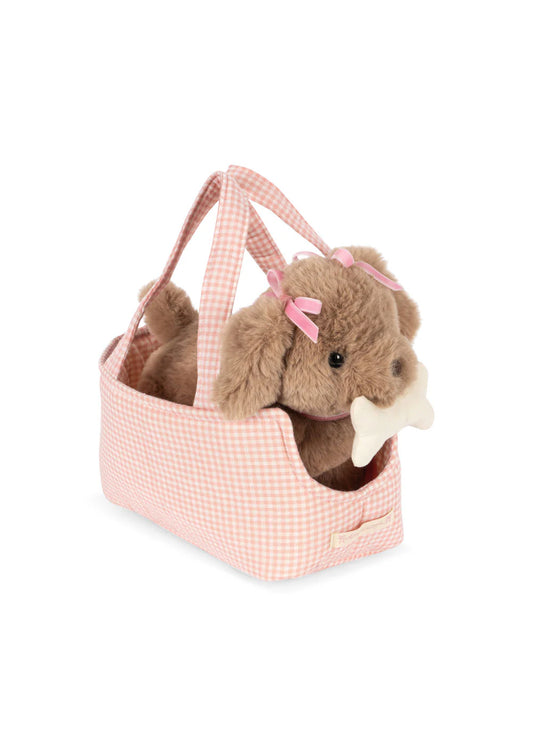 Welpe Maude - pink check