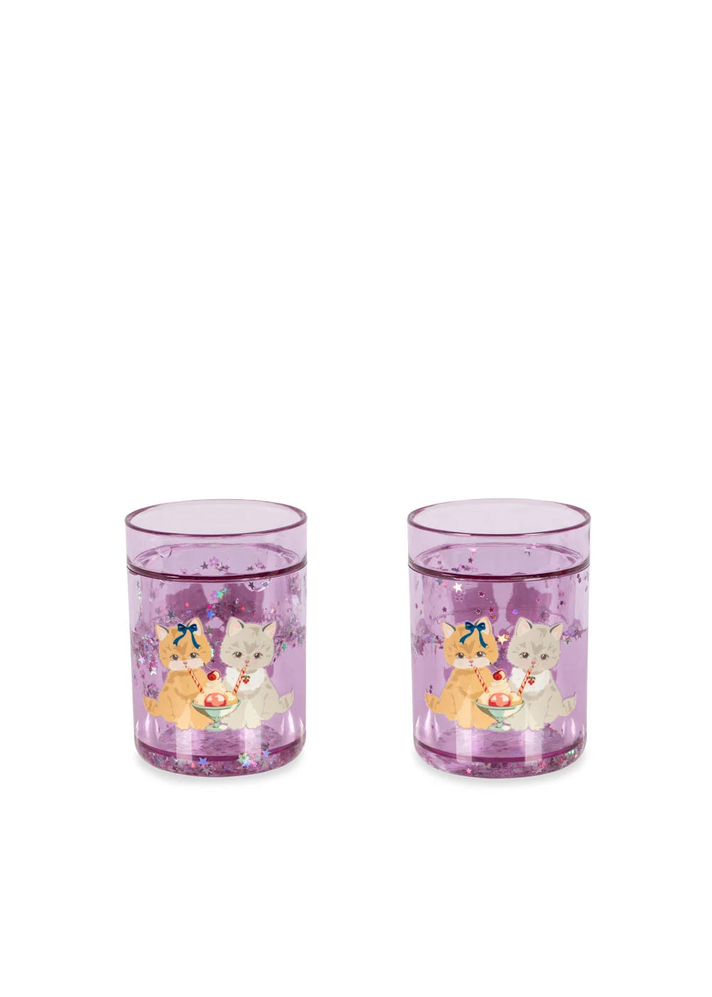 Glitzerbecher 2er Pack - kitty gelateria