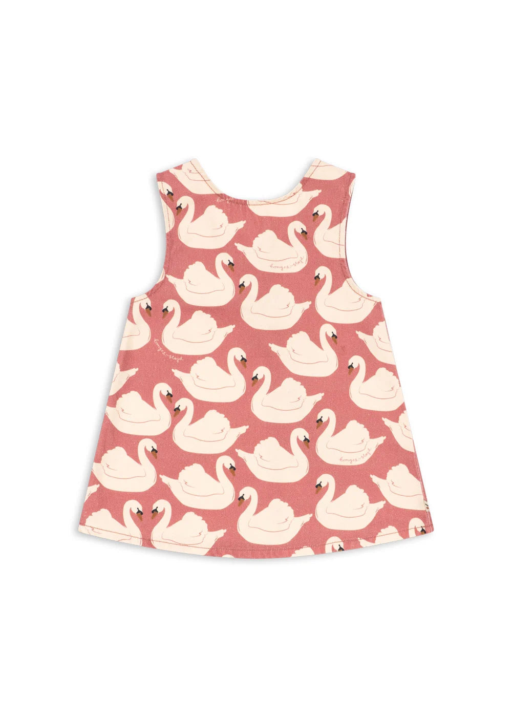 MAGOT BOW DRESS - swan rose