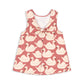 MAGOT BOW DRESS - swan rose