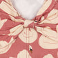 MAGOT BOW DRESS - swan rose