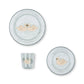 SPARKLY DINNER SET | swan blue