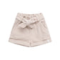 PAPERBAG SHORTS AUS CORD MIT SCHLEIFE