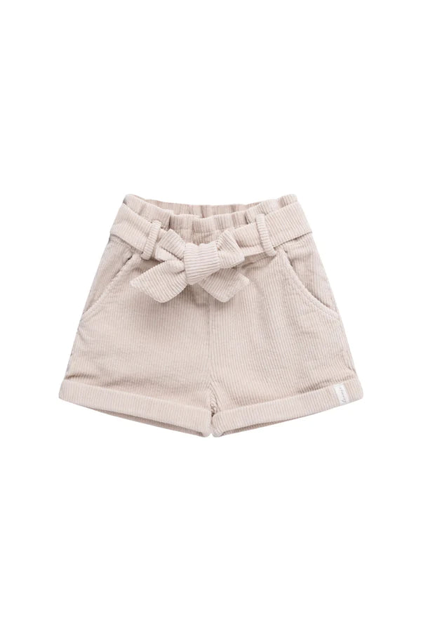 PAPERBAG SHORTS AUS CORD MIT SCHLEIFE