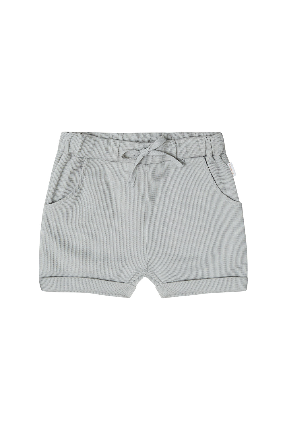 Shorts aus Waffle Piqué 'mint' - soft green