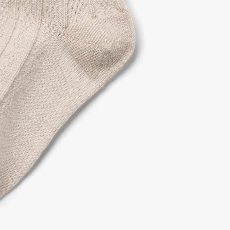 Wollspitzensocken Nora -Offwhite/Beige