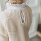 CHUNKY KNIT KLEID SAND