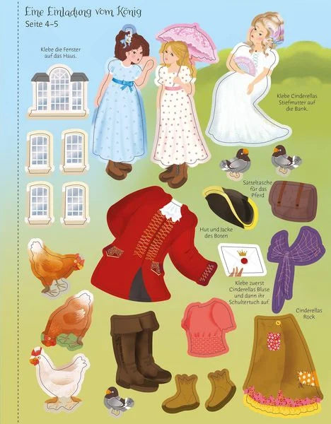 Mein Anziehpuppen-Stickerbuch - Cinderella