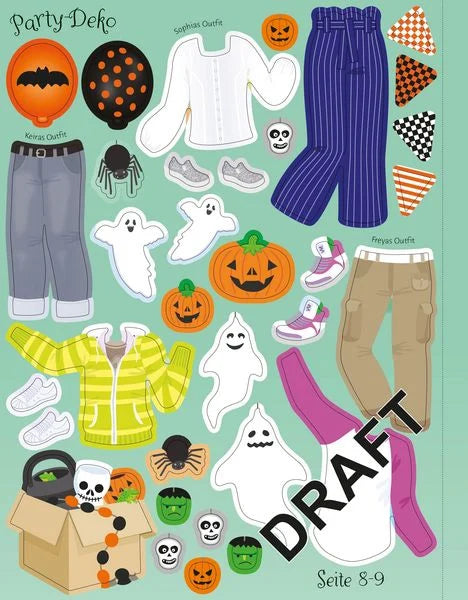 Mein Anziehpuppen-Stickerbuch - Halloween