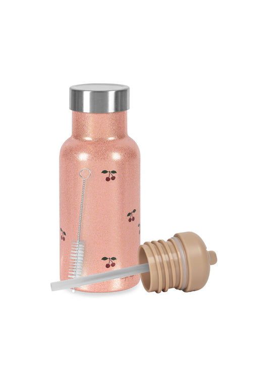 Glitter Thermoflasche - Cherry