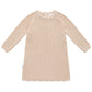 CHUNKY KNIT KLEID SAND