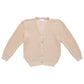 STRICK CARDIGAN MIT PERLMUTKNÖPFEN SAND