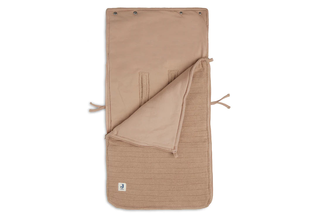 FUßSACK FÜR AUTOSITZ - PURE KNIT BISCUIT