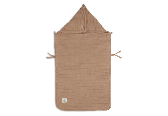 FUßSACK FÜR AUTOSITZ - PURE KNIT BISCUIT