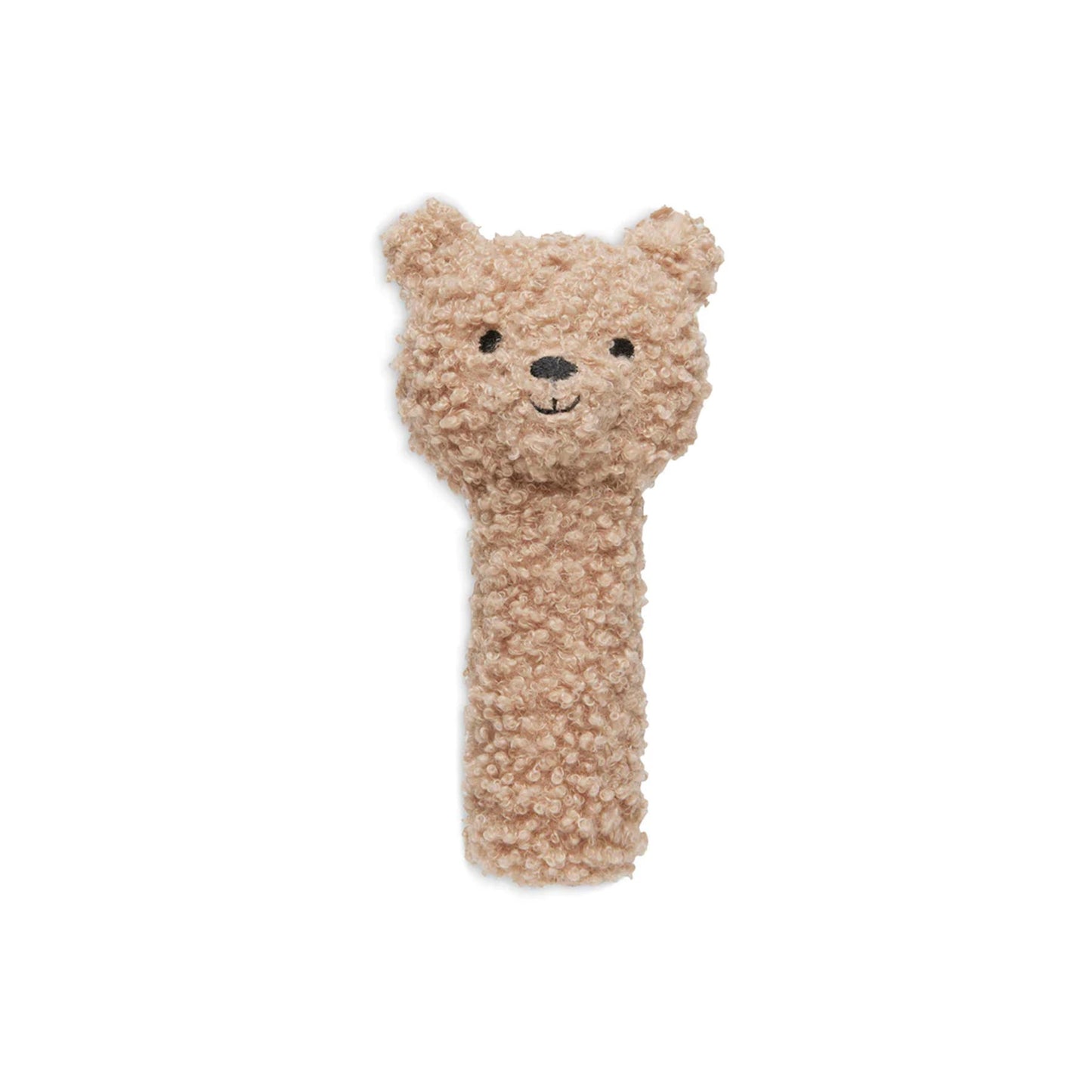 RATTLE TEDDY BEAR - BISCUIT